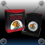 1oz TUVALU $1 REMARKABLE REPTILES "FRILLED NECK LIZARD" 2013 1oz TUVALU $1 REMARKABLE REPTILES "FRILLED NECK LIZARD" 2013